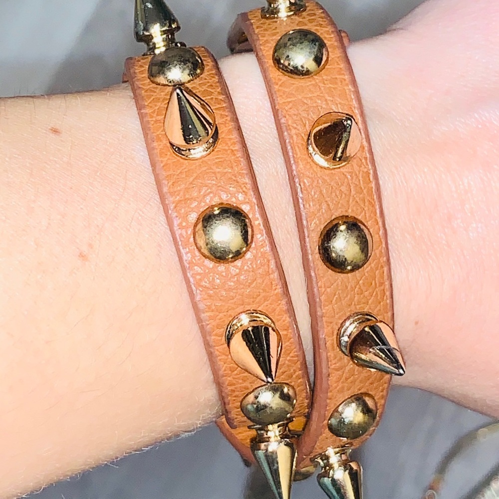 Leather wrap bracelet